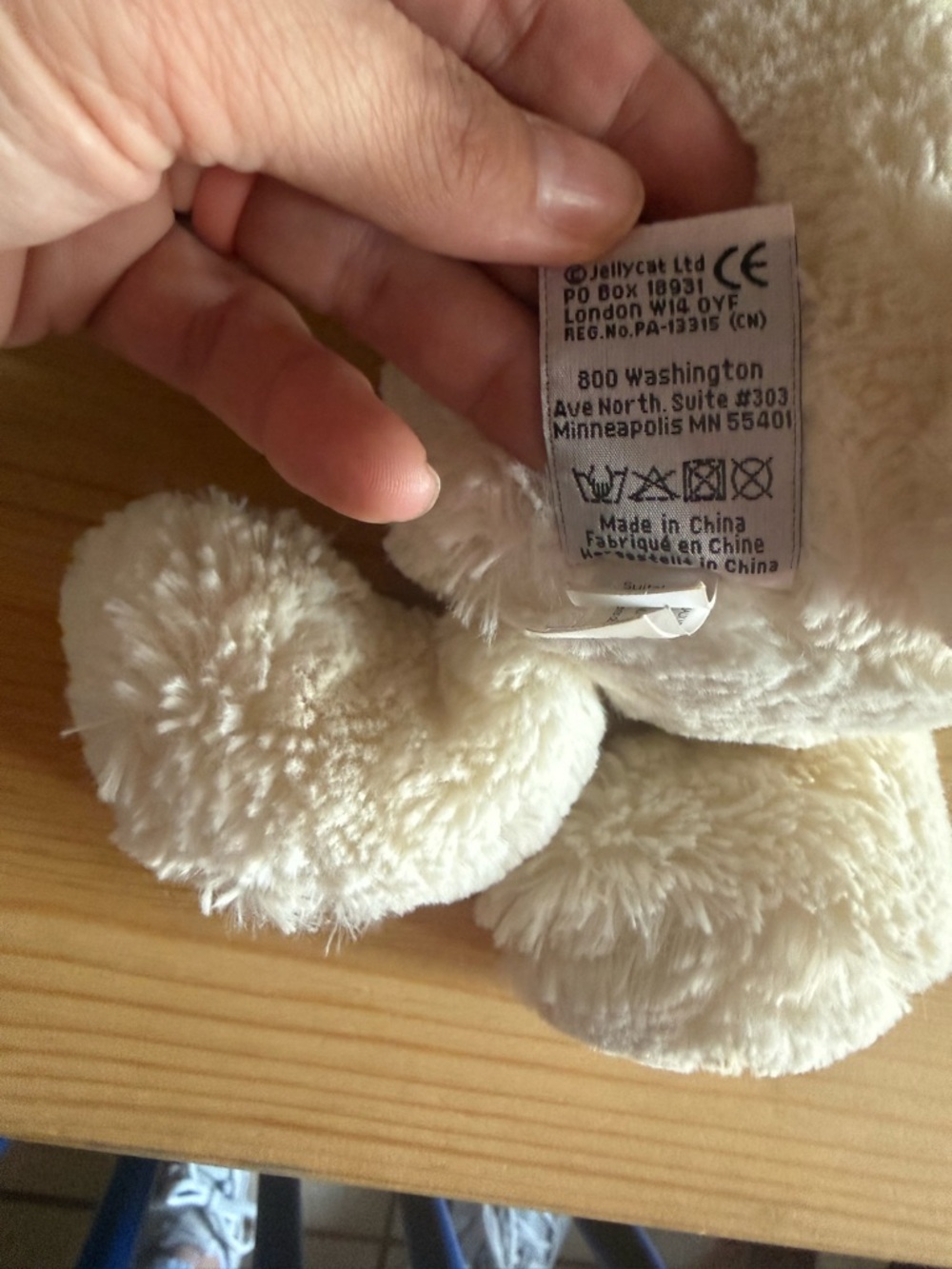 Jellycat medium Bashful cream ivory twinkle bunny EUC NO FLAWS - Picture 5 of 6